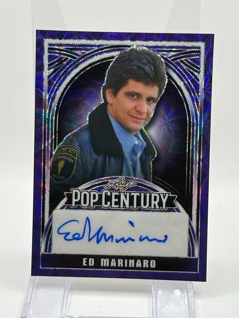2024 Leaf Metal Pop Century Ed Marinaro Purple Scope Auto 2/8 SP Autograph